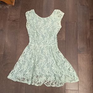 Mint Green Lace Babydoll Dress